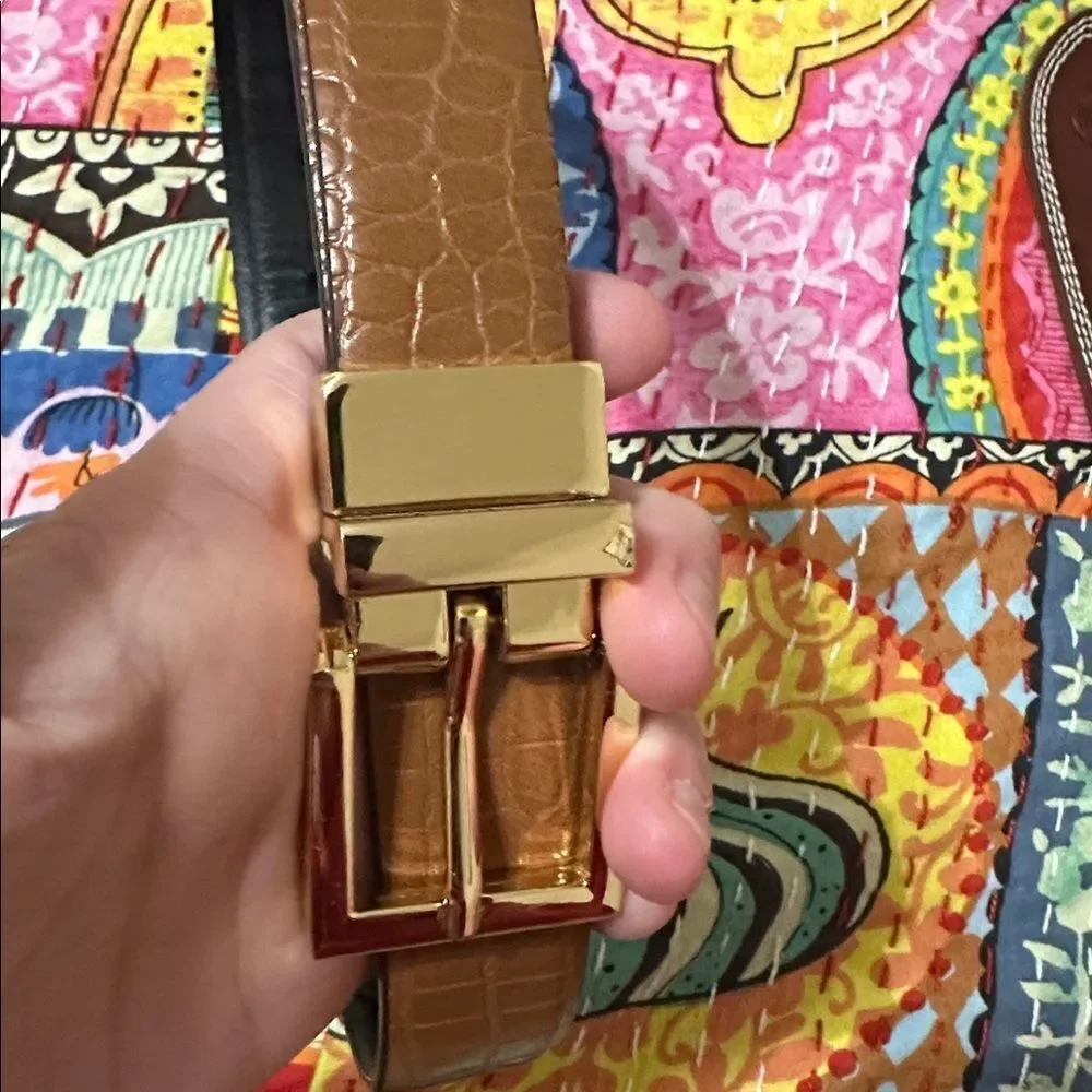 NWT Vintage Liz Claiborne reversible belt